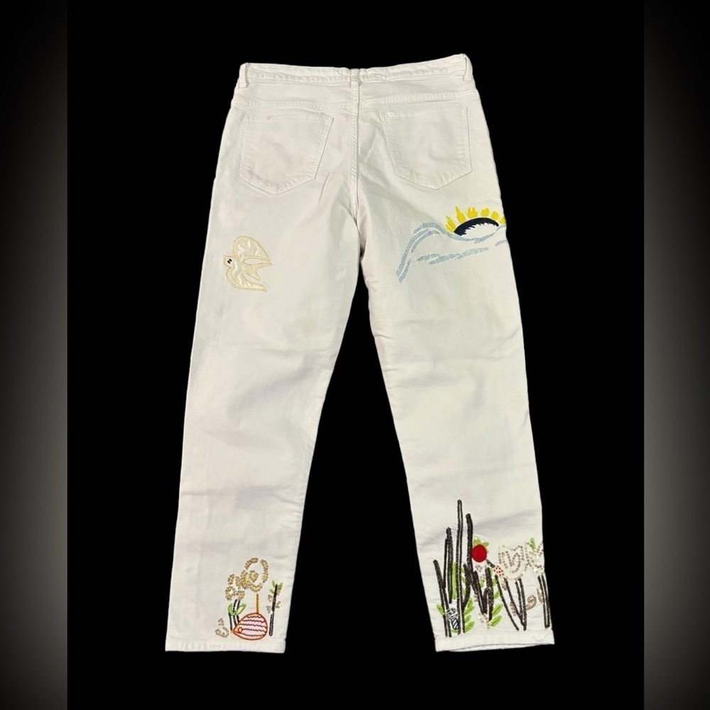Zara woman Denim Embroidered High Waist New
Boyfriend Cut Jeans Size: US… - Picture 5 of 12